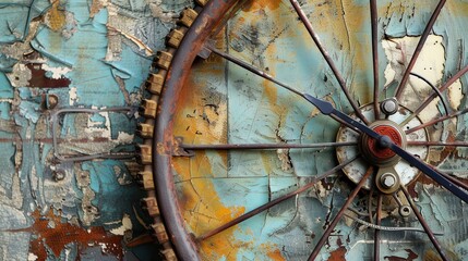 Revamped Bicycle Wheel Turned Stylish Wall Clock with Artistic Flair