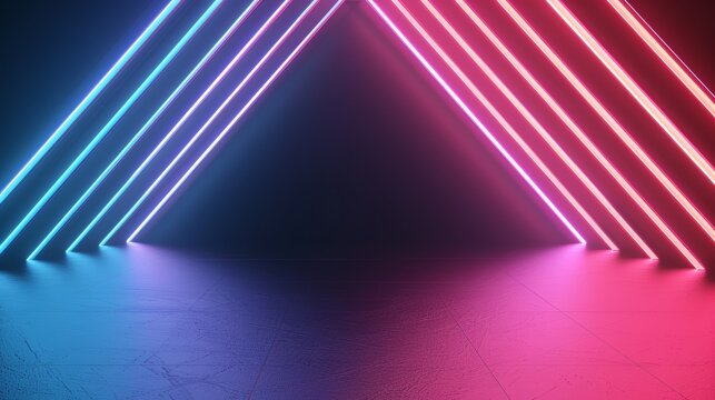 A dynamic abstract background with bright, neon lines crisscrossing against a dark background, high-resolution photo, realistic photo, cinematography, hyper realistic