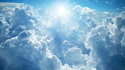 Naklejka premium sky background concept with copy space