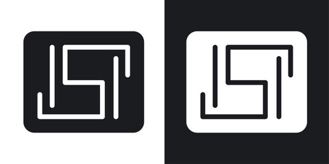 ISI mark vector icon set in solid style.