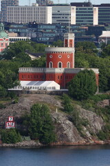 The 19th century Kastellet, a small castle or citadel on Kastellholmen island, Stockholm, Sweden