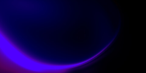 Abstract Purple and Blue Swirl on Black Background