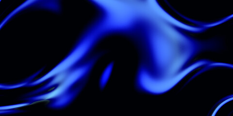 Abstract Blue and Black Swirling Background