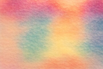 Textured background that evokes a peaceful feeling, using a harmonious blend of colors like pink, green, blue, yellow, orange, Genarative AI