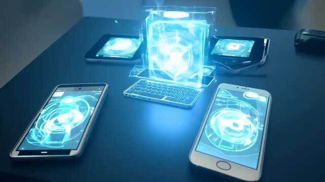 mobile phone with screen