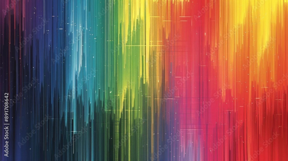 Poster abstract background with multicolored linear patterns, offering a vibrant and dynamic visual appeal.