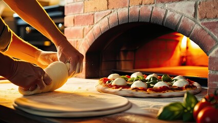 pizza on the table - Pizza Making Process 