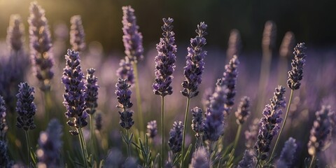 Fototapeta premium Lavender macro cinematic light shallow depth of field, shallow, field, cinematic, light.