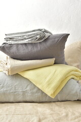 pillows on a white background