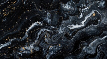 Black marbled surface