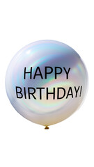 Balloon with text happy birthday.