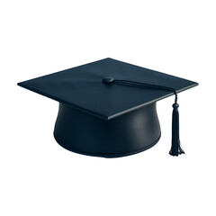 Graduation cap isolated.