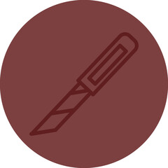 Cutter Vector Line Maroon Circle Maroon