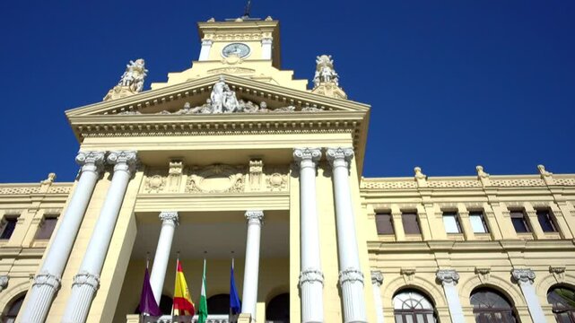 Town Hall (Ayuntamiento) in city of Malaga, Spain