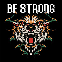 Vintage tattoo illustration, T shirt design, Isolated on black background 