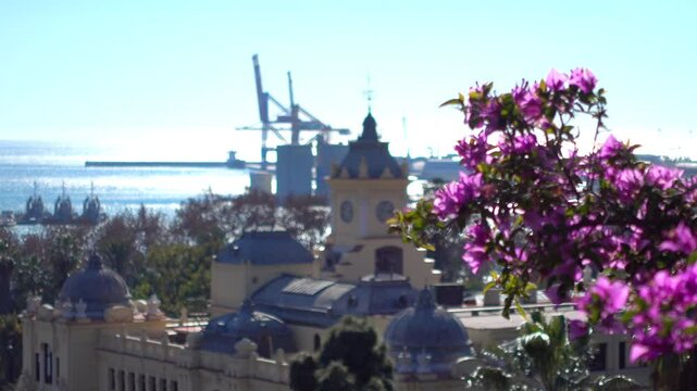 Town Hall (Ayuntamiento) in city of Malaga, Spain