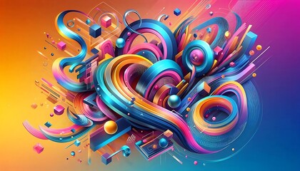 Colorful  background abstract,Generative AI