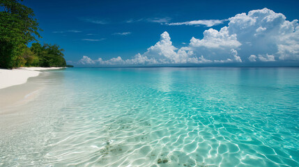 Fototapeta premium Tropical beach with turquoise water