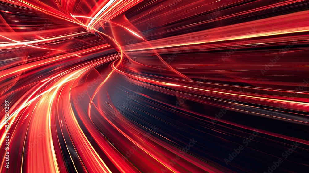 Poster abstract red motion blur background with dynamic lines, modern design. background technology futuris