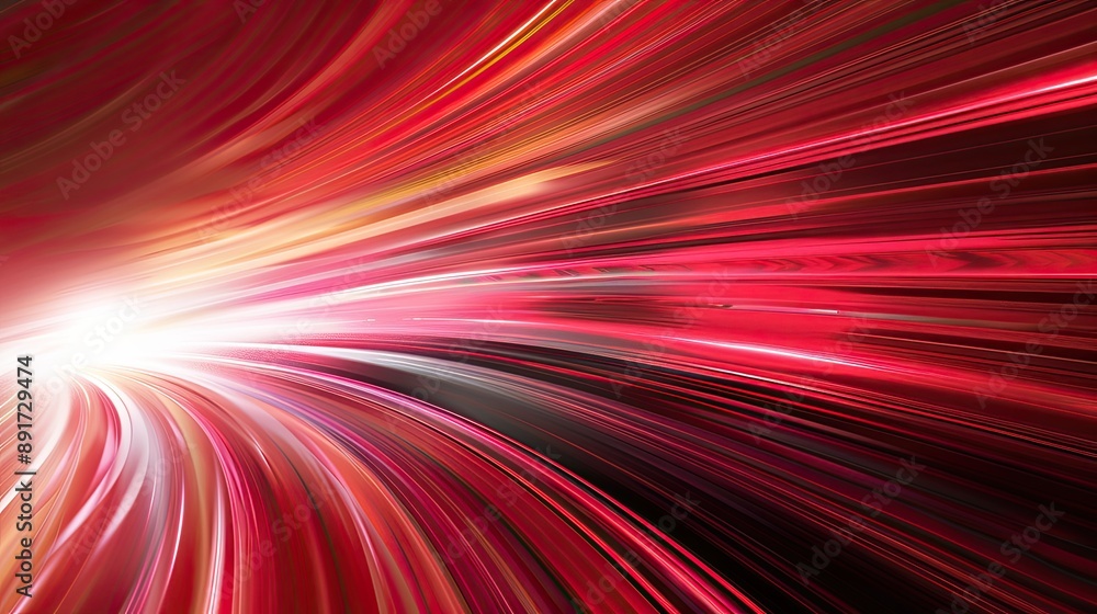 Poster abstract red motion blur background with dynamic lines, modern design. background technology futuris