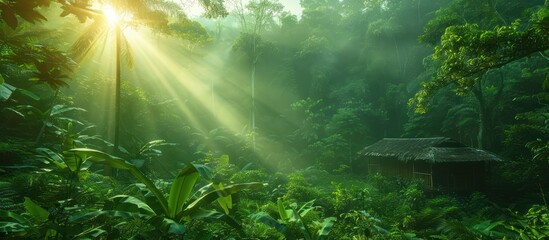 Sunlight Through the Jungle Canopy