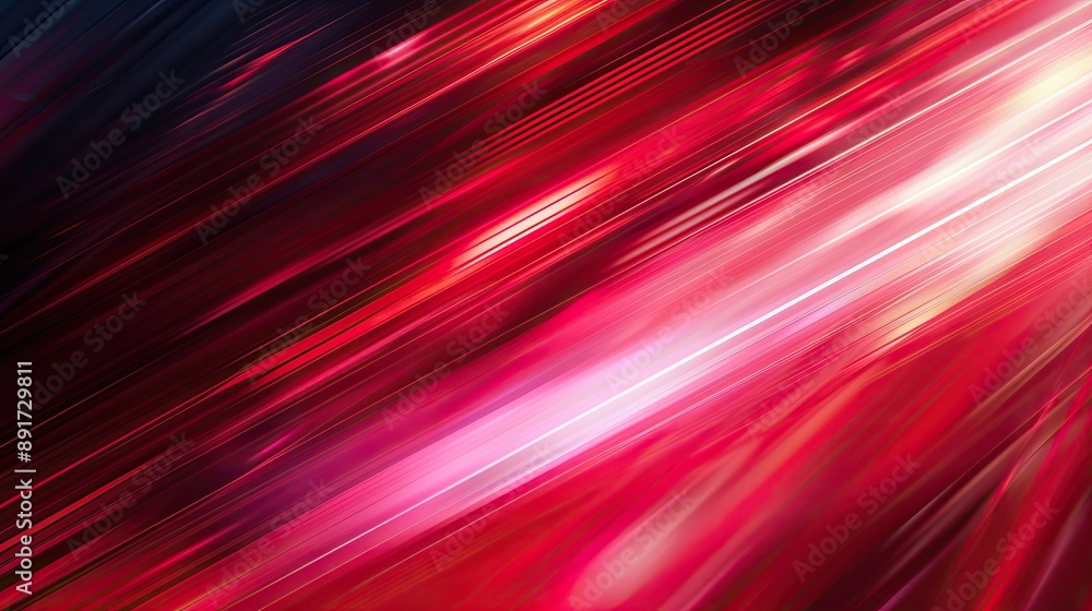Poster abstract red motion blur background with dynamic lines, modern design. background technology futuris