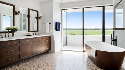Fototapeta premium brown bathtub