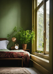 person watching tv in bed