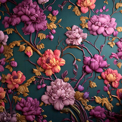 Beautiful Floral Wallpaper with Vibrant Colors