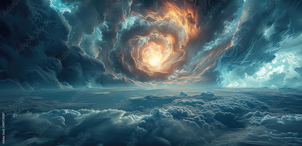 Poster in the ancient and primeval time, when the heaven and earth first opened, mysterious power was nurtu