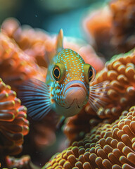 Vibrant Tropical Fish in Coral Reef