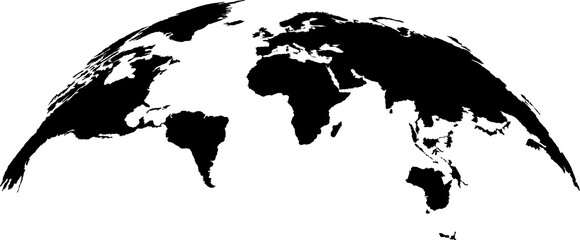 World map earth, international globe, black template. Circle earth. Country travel worldwide concept. Background continent.