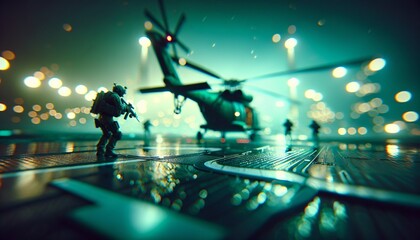 helipad in first person shooter game scene