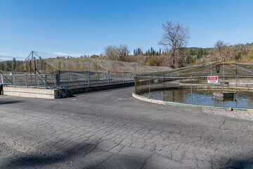 Spokane Fish Hatchery Holding Pens