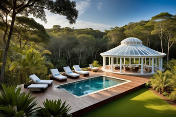 "A Distinctive Structure Blending with Nature, a Getaway"