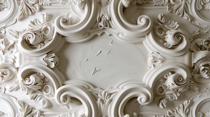 Create a frame cut-out featuring ornate Victorian-style borders with intricate details, highlighting a vintage look. 