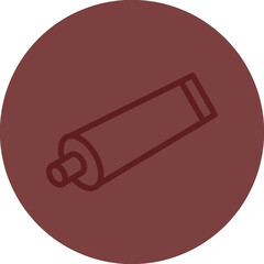 Shaving Cream Vector Line Maroon Circle Maroon