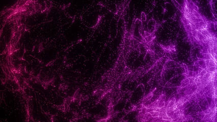 オーラのような細かい多彩なパーティクルが織りなす幻想的な光の背景