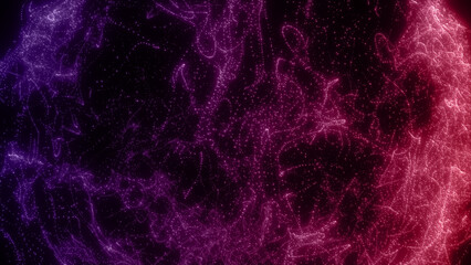 オーラのような細かい多彩なパーティクルが織りなす幻想的な光の背景