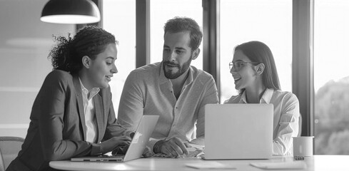 Grupo de Brokers haciendo trading que es la comercialización de instrumentos financieros con el objetivo de obtener un beneficio. Concepto de movimientos financieros y criptomonedas.