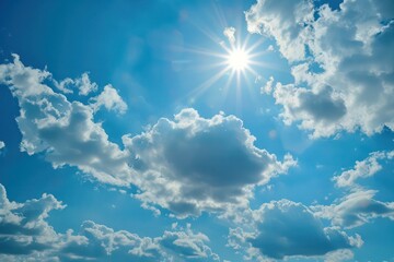 blue sky with clouds