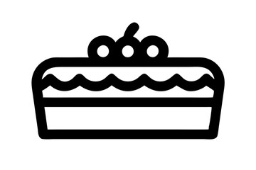 Cake premium illustration icon stock illustration