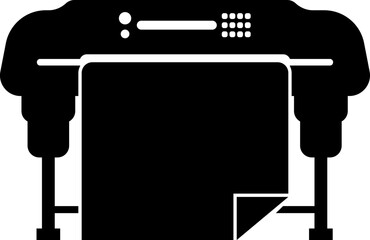 Large Format Printer. Printing Icon