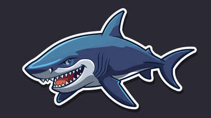 Obraz premium Shark esport mascot logo design, sticker shark