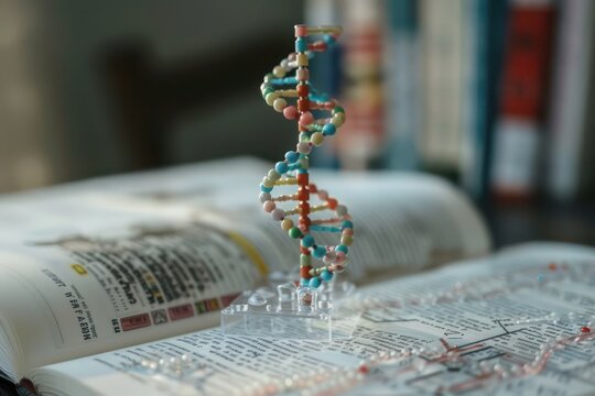dna strand on white background