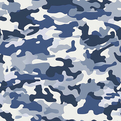 Seamless air force camouflage texture in shades of blue, gray, and white for wallpaper 4