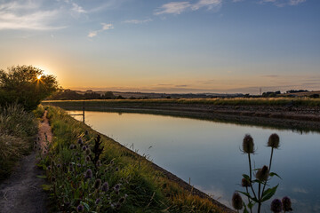 A view over the Ouse River in the South Downs, at Piddinghoe