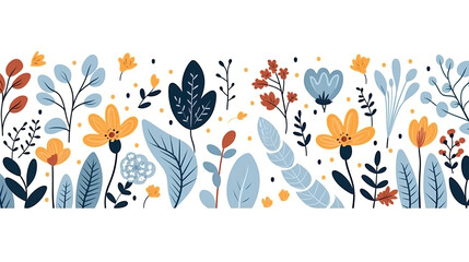 Floral isolated on pure white background