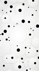 White Balls Circles Dots on White Background, Abstract Image, Texture, Pattern Background, Wallpaper, Smartphone Cover and Screen, Cell Phone, Computer, Laptop, 9:16 and 16:9 Format