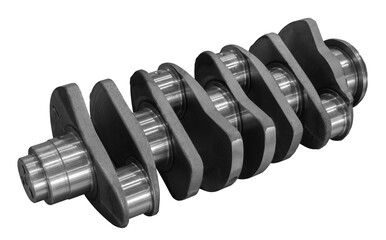 car crankshaft isolated on transparent background